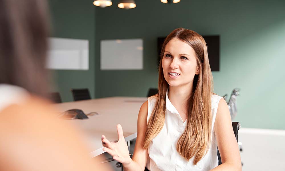 Candidate asking questions to the interviewer